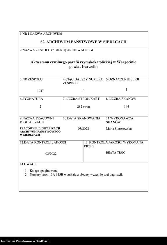 image.from.unit.number "Akta stanu cywilnego zaślubionych od roku 1896 do 1937"