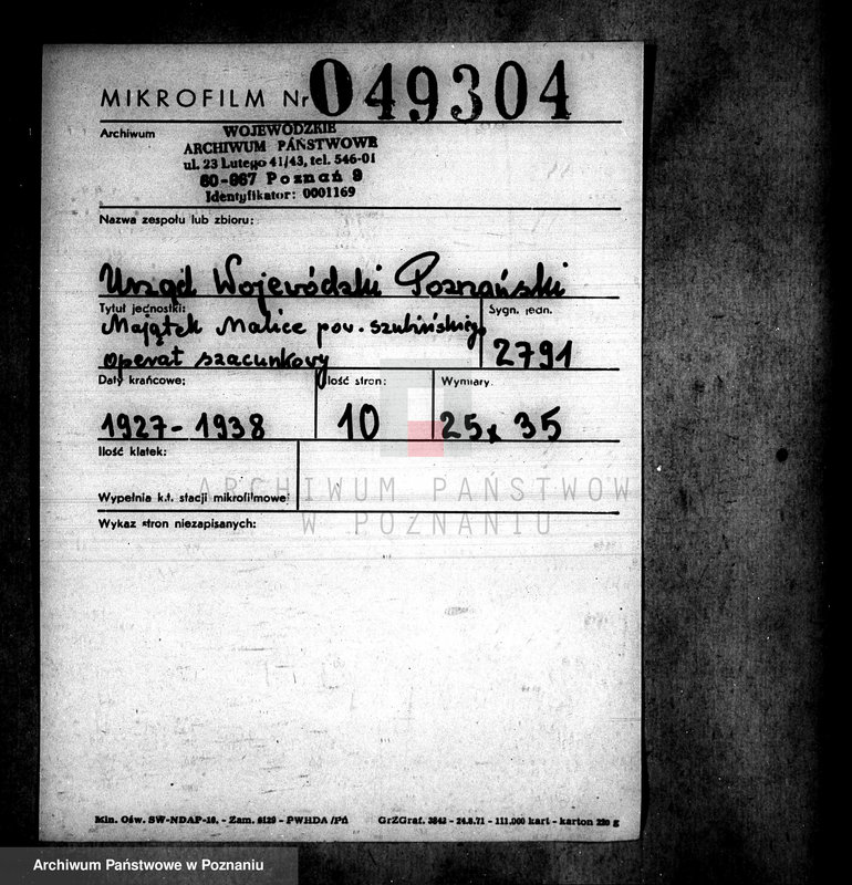 Obraz 2 z jednostki "Majątek Malice powiatu szubińskiego operat szacunkowy"