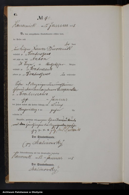 image.from.unit.number "Sterbe-Neben-Register Tom I,Nr 1 - 62"