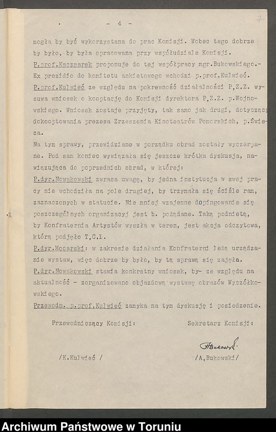 image.from.unit.number "[Protokoły posiedzeń Komisji w sprawie potrzeb prowincji na Pomorzu w zakresie naukowym, artystycznym i kulturalnym]"