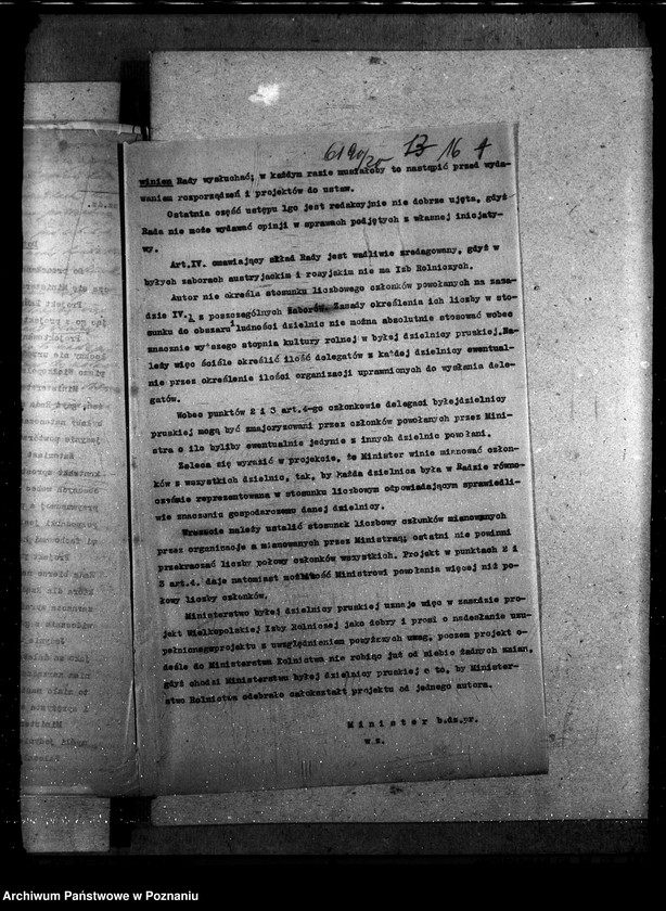 Obraz 20 z jednostki "Sprawy szczegółowo-administracyjne Państwowa Rada Rolnicza"