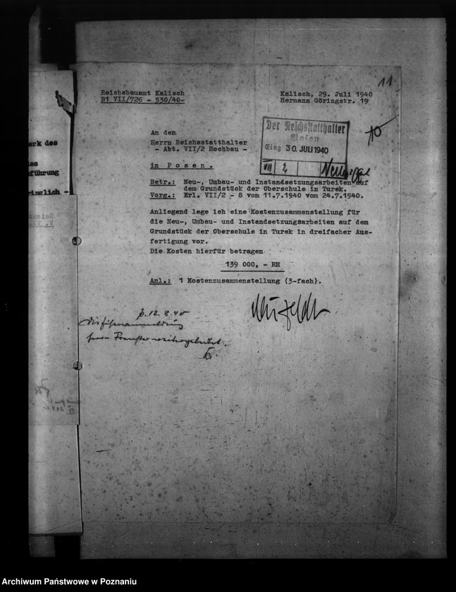 Obraz 15 z jednostki "Ausbauten der Heimoberschule in Turek"