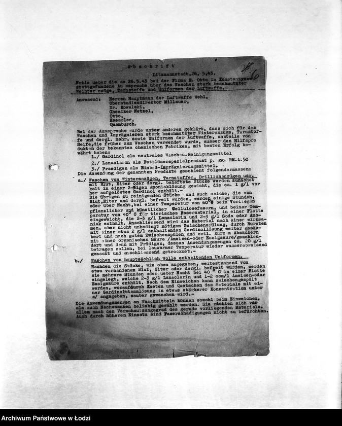 Obraz 9 z jednostki "Arbeitsressort R [Produkcja i zapotrzebowanie materiałów dla resortów pracy]"