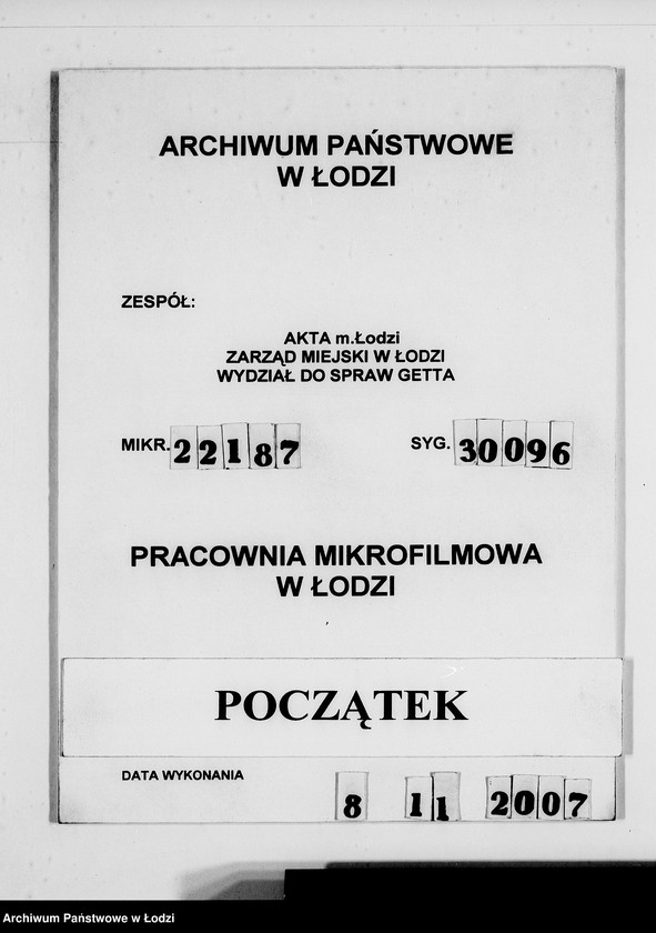 Obraz 1 z jednostki "Aufträge [Lieferscheinen und Rechnungen] 14370-14430 [Dostawy artykułów pierwszej potrzeby do Getta]"