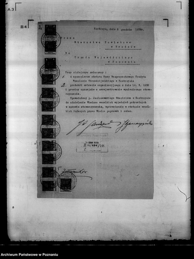 Obraz 6 z jednostki "/ Kasa Bezprocentowego Kredytu Rzemiosła Chrześcijańskiego w Kostrzynie/"