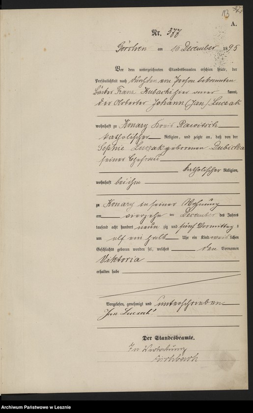 Obraz 16 z jednostki "[Księga urodzeń]"