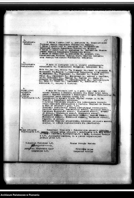 Obraz 15 z jednostki "Dziennik zarządzeń i rozkazów Komendy Powiatowej Związku Strzeleckiego w Koninie"