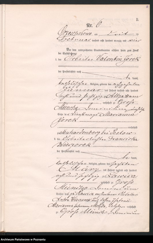 Obraz 14 z jednostki "Księga małżeństw"