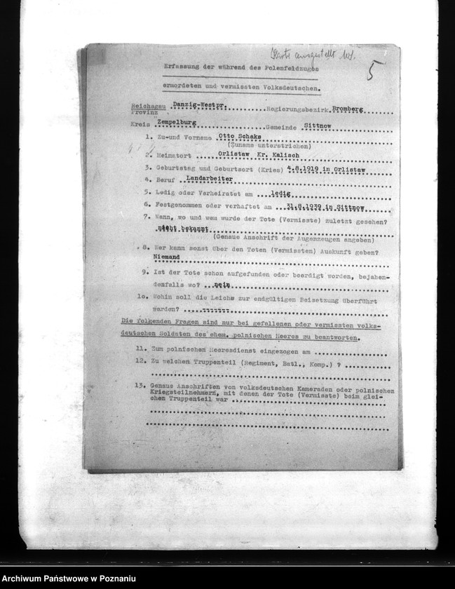 Obraz 9 z jednostki "Amtliche Meldungen Kreis Zempelburg (Sępolno)"