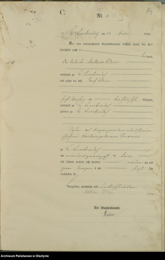 image.from.unit.number "Sterbe-Haupt-Register Nr 1 - 56"