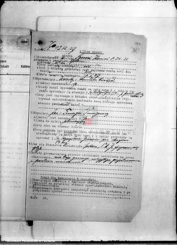 Obraz 18 z jednostki "/Sprawa przewłaszczenia na rzecz Tomaszewskiego nieruchomości w Szerokim Kamieniu powiecie szubińskiego"