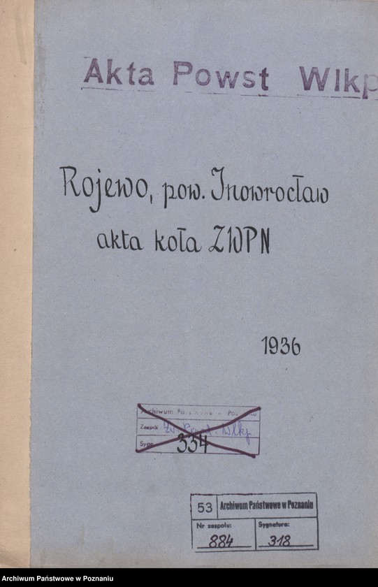 Obraz 3 z jednostki "Rojewo, powiat Inowrocław - akta koła."