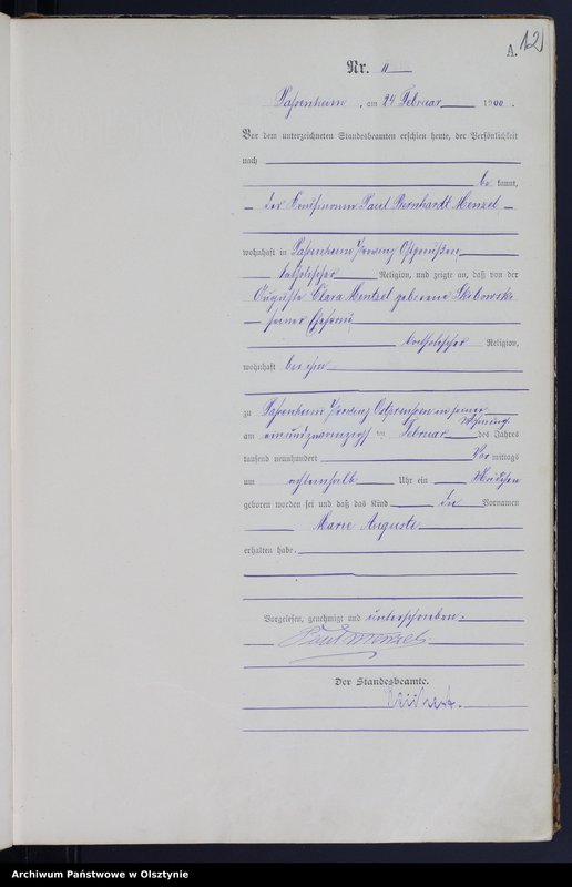 image.from.unit.number "Geburts-Haupt-Register Nr 1 - 69"