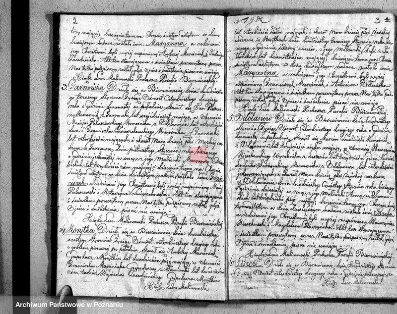 Obraz 3 z jednostki "Akta urodzonych, zaślubionych i zmarłych"