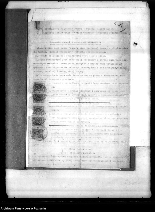 image.from.unit.number "/Stowarzyszenie wzajemnej Pomocy w Obrębie miasta Konina /,,Gemitat Chesadim""