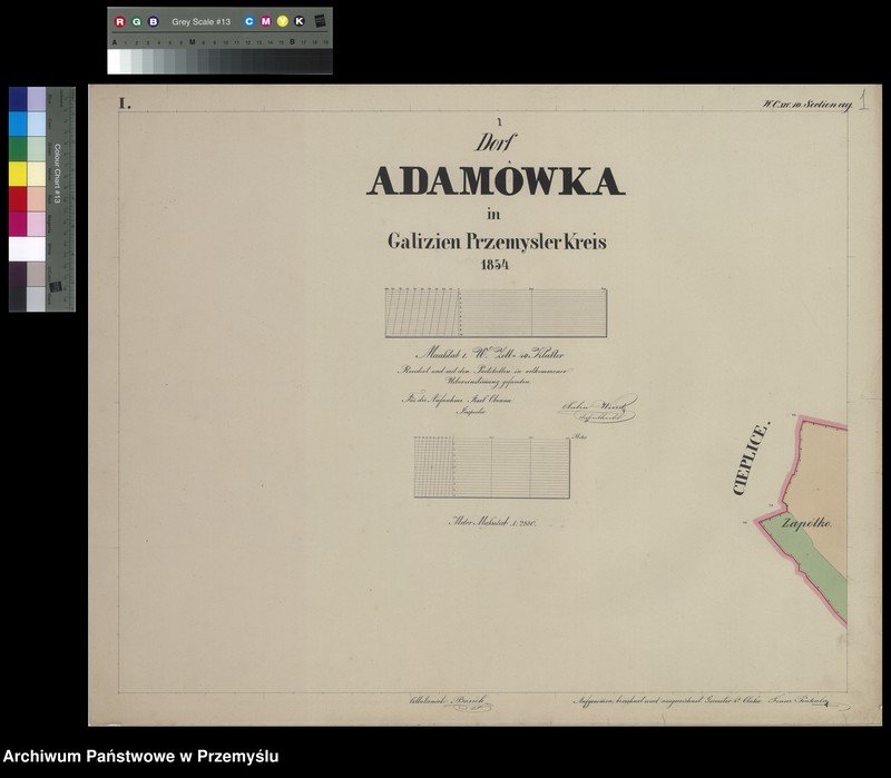 image.from.unit.number "Dorf Adamówka in Galizien Przemysler Kreis"