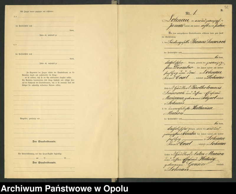 image.from.unit.number "Urząd Stanu Cywilnego Łany Księga małżeństw rok 1886-89"