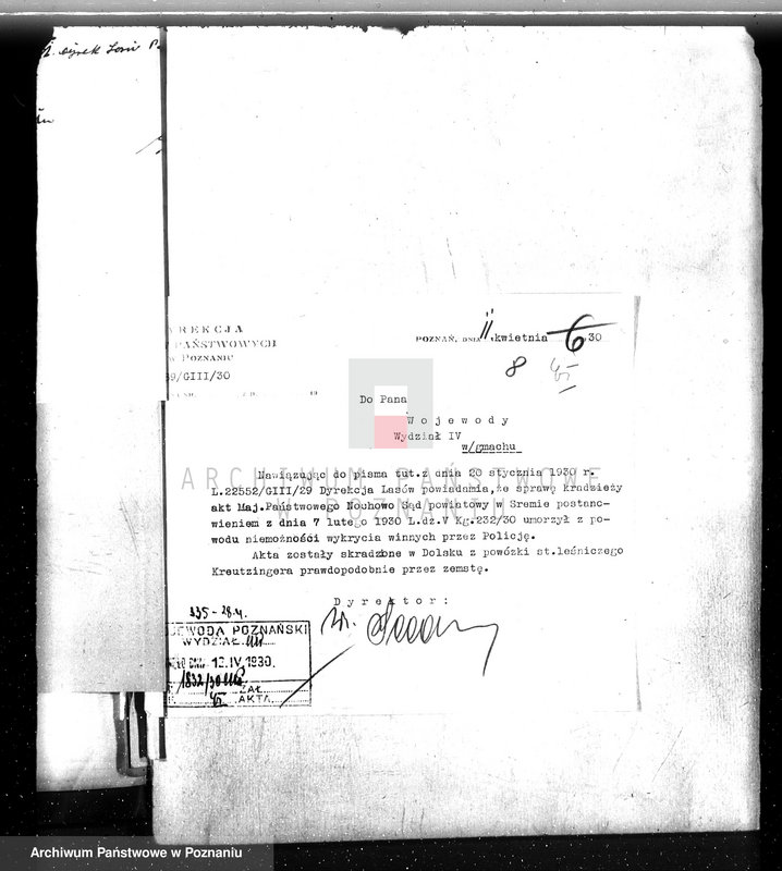 image.from.unit.number "Las majętności Nochowo w powiecie śremskim"