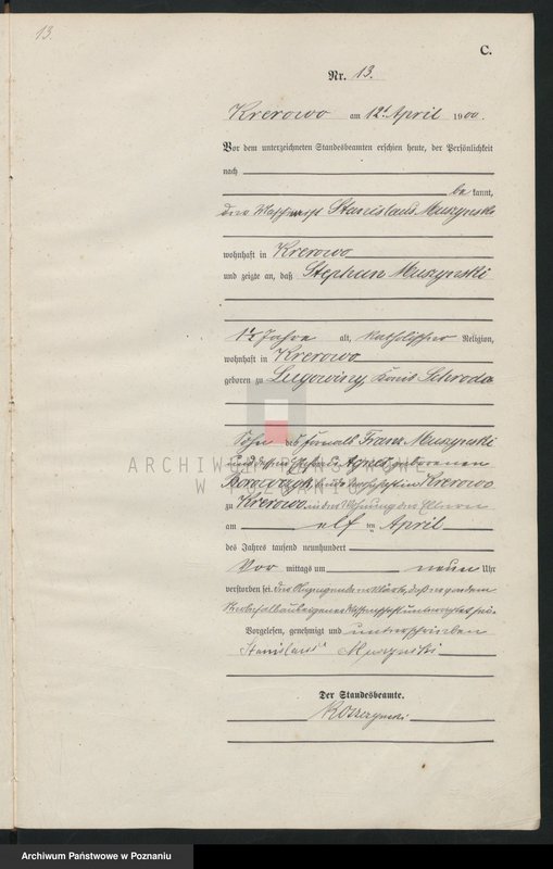 Obraz 16 z jednostki "Sterbe-Haupt-Register"