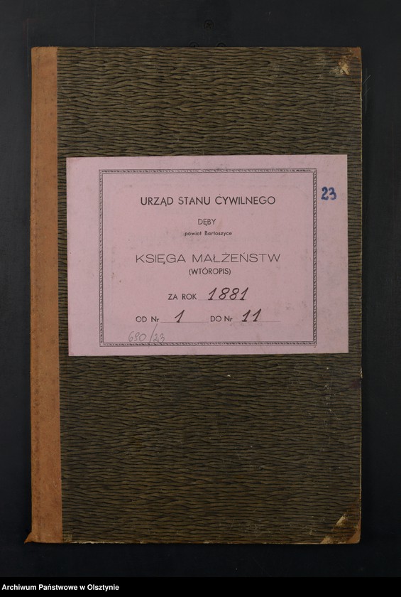 image.from.unit.number "Heiraths-Neben-Register Nr 1 - 11"