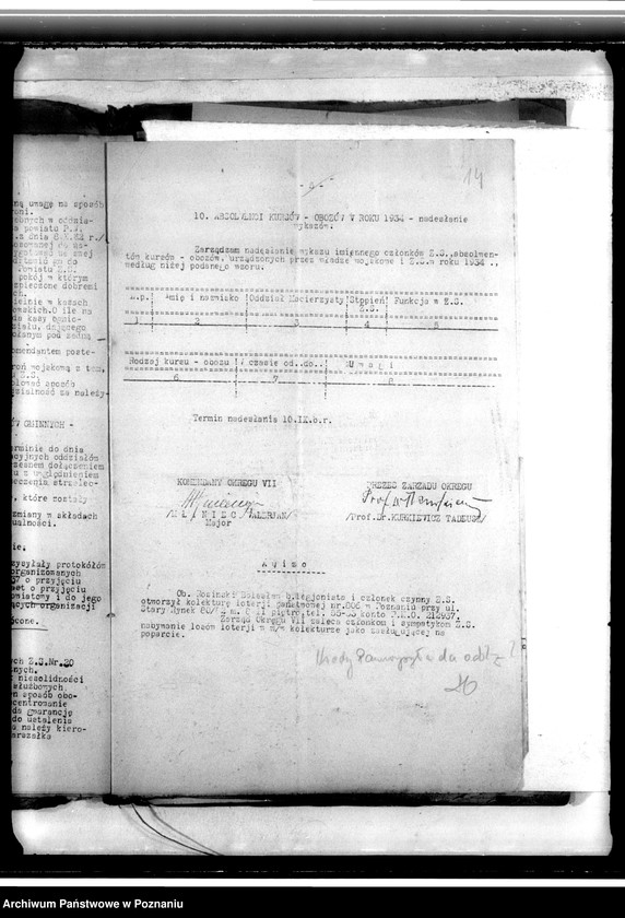 Obraz 19 z jednostki "Reorganizacja oddziałów gminnych Związku Strzeleckiego - okólniki, korespondencja, protokoły zebrań"