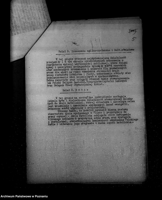 Obraz 9 z jednostki "Sprawozdanie półroczne z życia polskich legalnych stowarzyszeń i związków za okres od 1 kwietnia do 30 września 1938 r."