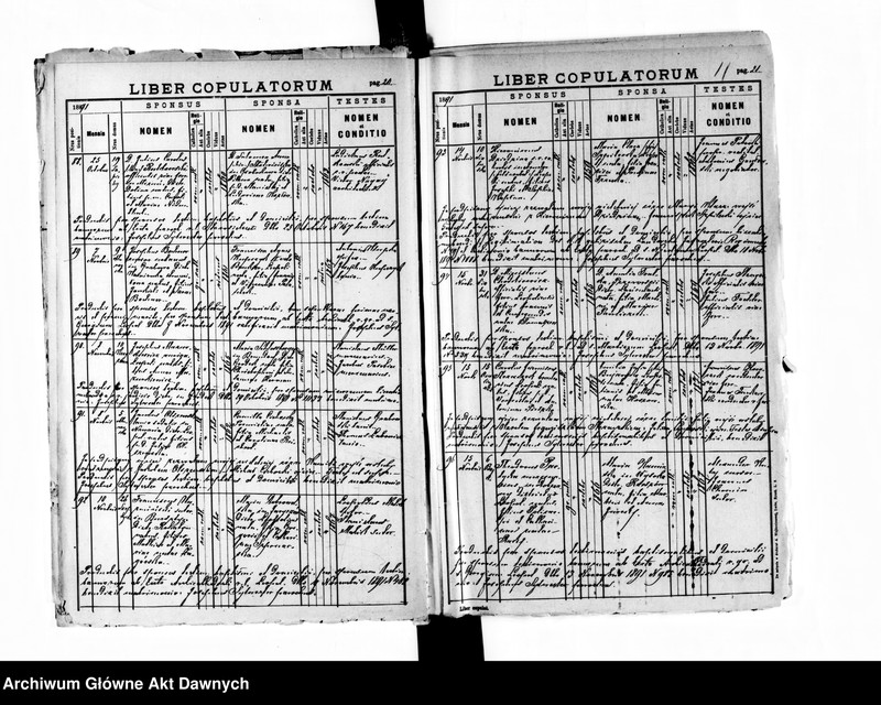 image.from.unit.number "Parafia: Lwów, parafia św. Marii Magdaleny. Dekanat: Lwów. Księga metrykalna urodzeń, ślubów i zgonów dla całej parafii."