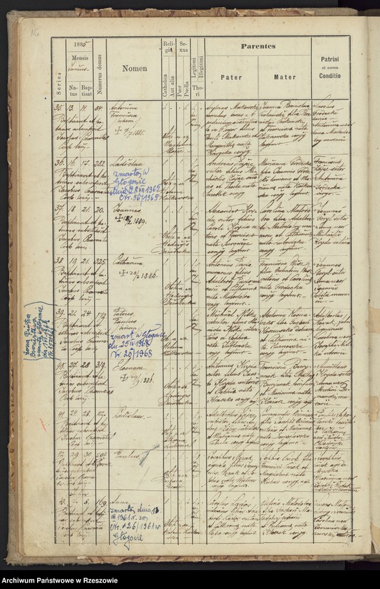 image.from.unit.number "Księga urodzeń Głogów"