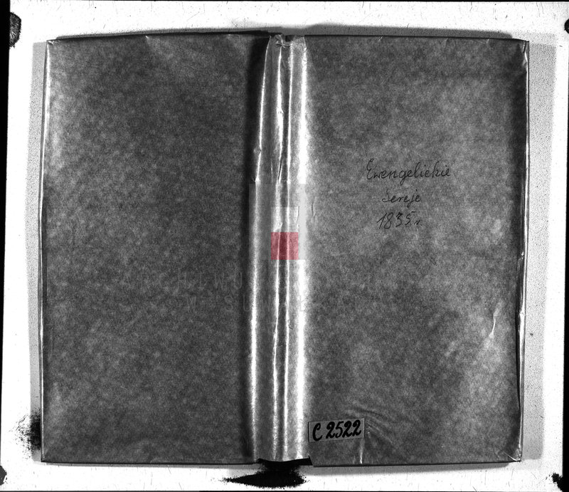 image.from.unit.number "Księga Duplikat Urodzonych, Zaślubionych i Zeszłych Urzędnika Stanu Cywilnego Parafii Ewangelickiey Sereyskiey na Rok 1835"