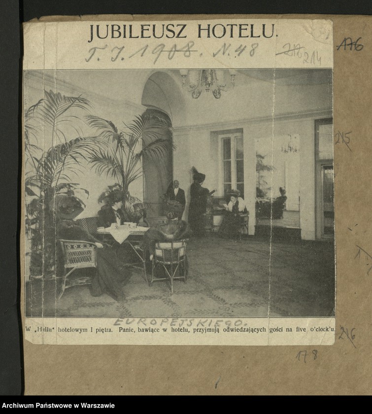 Obraz 7 z kolekcji "Hotel Europejski"