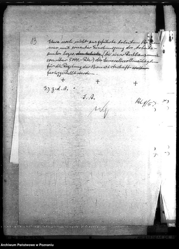 Obraz 17 z jednostki "Unterbringung der Staatlichen Polizeiverwaltung in Leslau (Włocławek)"