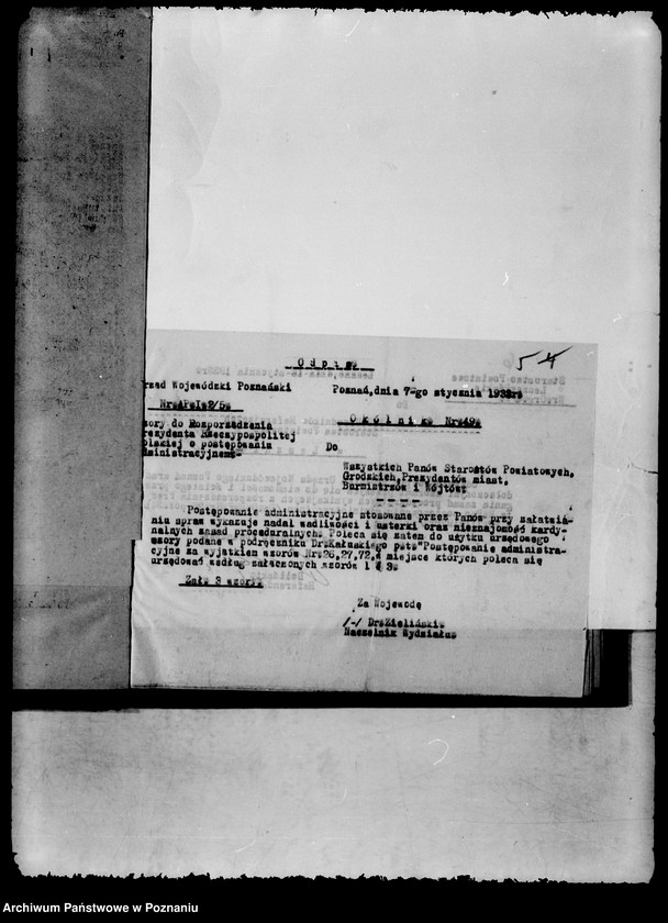 Obraz 9 z jednostki "Zbiór ogólników władz nadrzędnych"