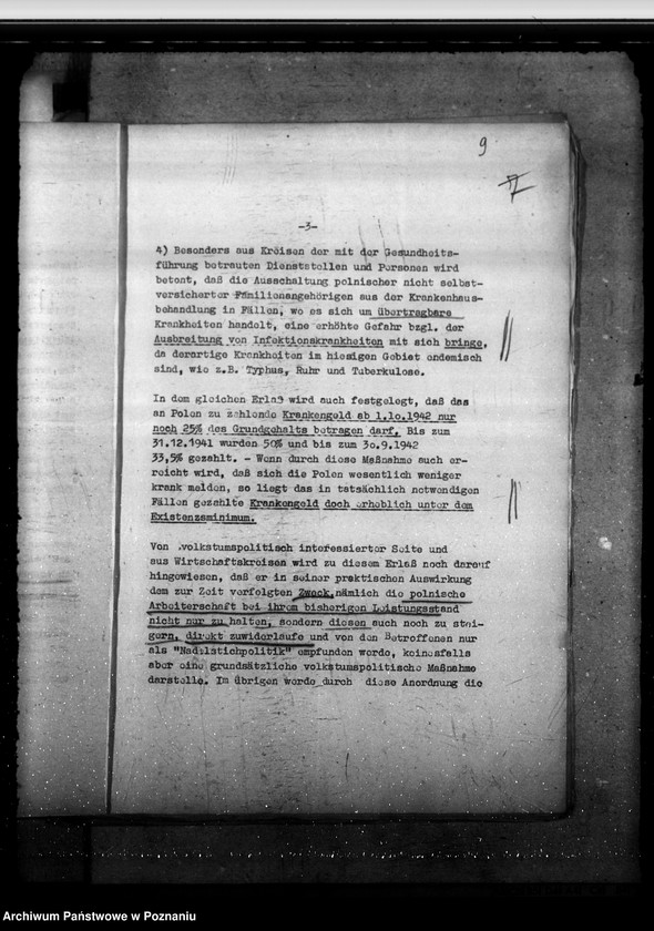Obraz 14 z jednostki "Unterstützung an Stelle von Sozialversicherung für Polen. Erlass des Reichsarbeitsministeriums vom 26. 8. 1942 "Polenstatut"."
