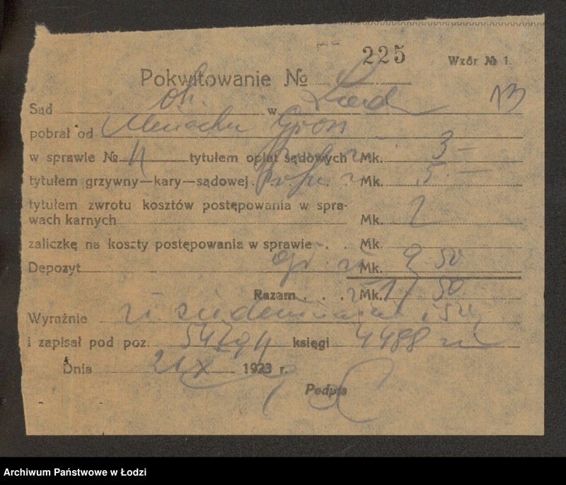 Obraz 15 z jednostki "Menachen Groszz- sprzedaż skór"