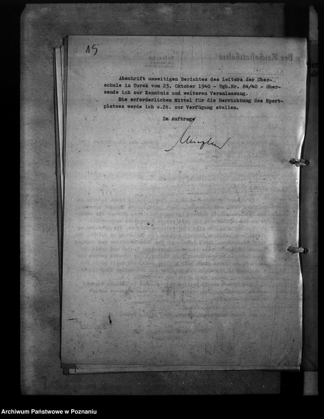 Obraz 19 z jednostki "Ausbauten der Heimoberschule in Turek"