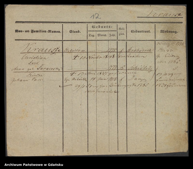 image.from.unit.number "Karty meldunkowe: Krause Charlotte - Krause Emil"