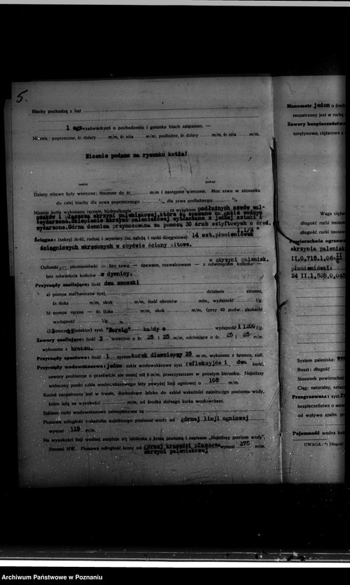 Obraz 9 z jednostki "Gorzelnia rolnicza St. Szyftera we wsi Gutowo Wielkie powiat wrzesiński nr woj. kotła 6387"