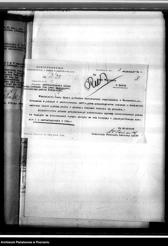 Obraz 12 z jednostki "Sprawa zmiany rodzaju użytków 0,63 ha gruntów leśnych we wsi Mycielin powiat kaliski"