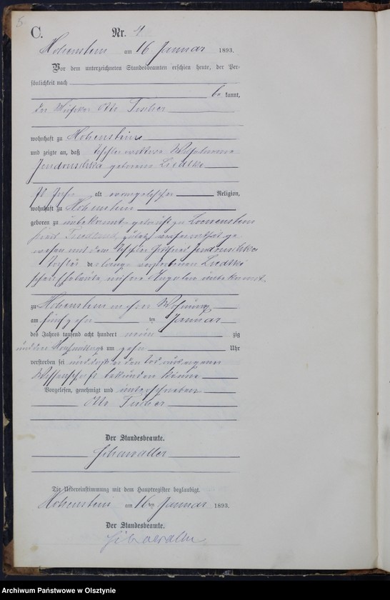 image.from.unit.number "Sterbe-Neben-Register Nr 1 - 72"