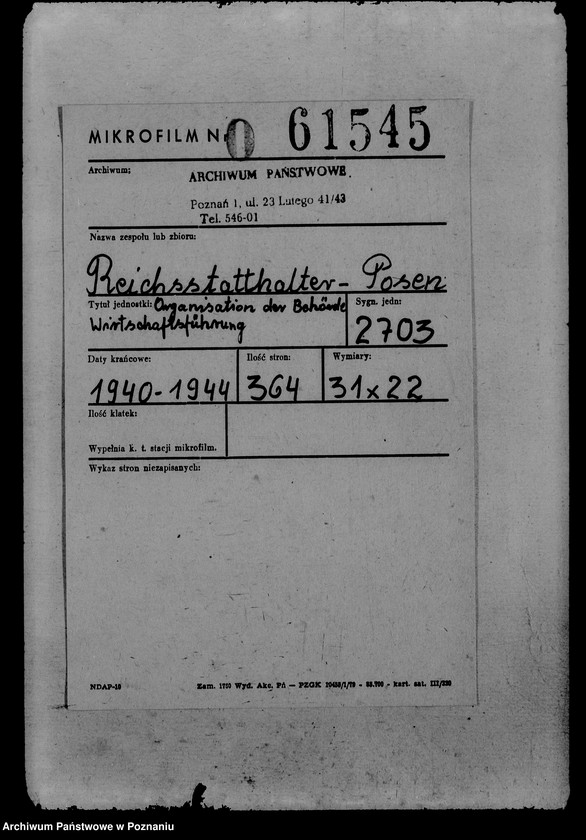 Obraz 2 z jednostki "Organisation der Behörde Wirtschaftsführung"