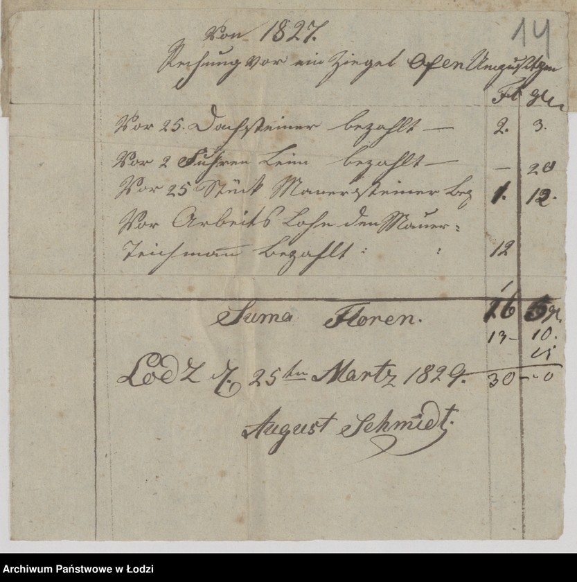 Obraz 16 z jednostki "Akta tyczące się zawierania kontraktów z fabrykantami o najem lokalów kosztem rządu wystawionych"