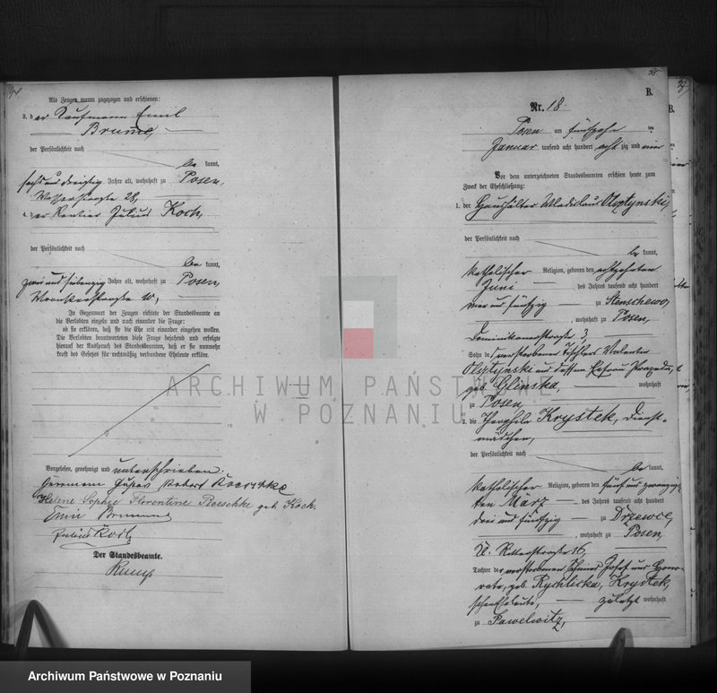 Obraz 19 z jednostki "Księga małżeństw t. I"