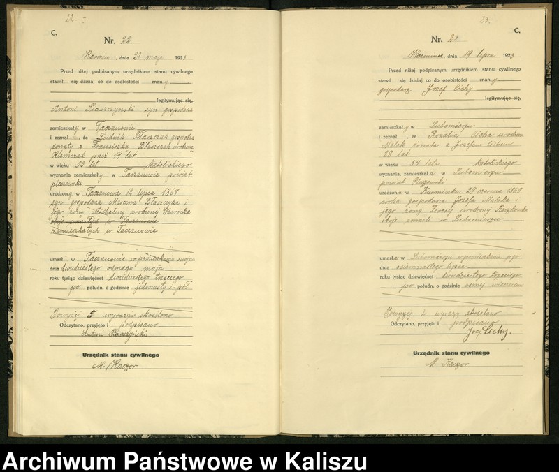 Obraz 15 z jednostki "[Księga zgonów]"