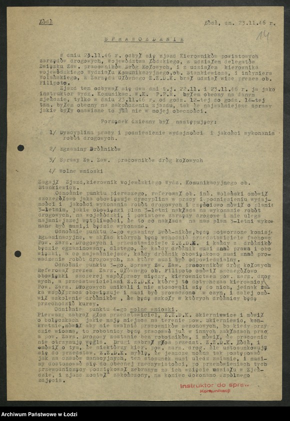 Obraz 15 z jednostki "Sprawozdania instruktorów [Wydziału] z wyjazdów w teren"