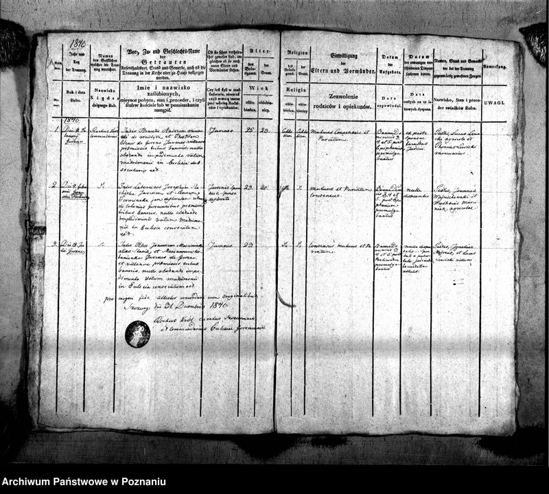 Obraz 7 z jednostki "Duplikat urodzonych, zaślubionych i zmarłych"