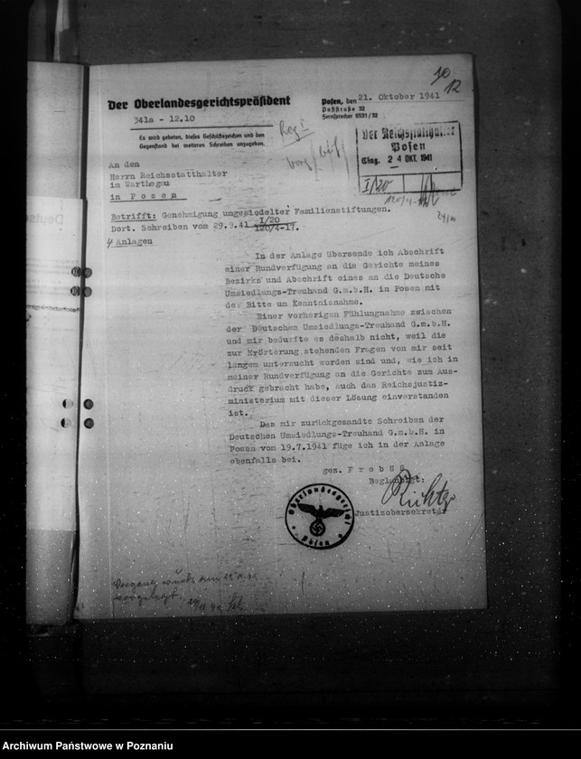 Obraz 16 z jednostki "Wiedererrichtung von ehemaligen baltischen Familienstiftungen"