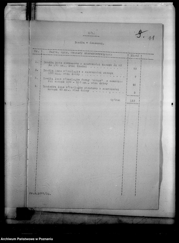 Obraz 14 z jednostki "[Akta ogólne dotyczące szkolnictwa zawodowego między innymi protokoły z egzaminu końcowego w Publicznej Szkole Zawodowej w Poznaniu z 1933 roku]"
