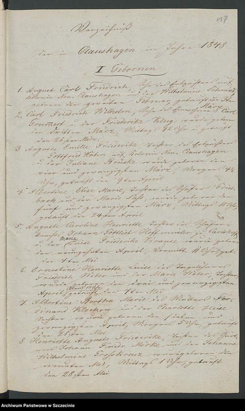 image.from.unit.number "Kirchenbuchs - Duplicate [Altenflies - Trzebawie, Bernsdorf - Zdrojewo, Blankenhagen - Dłusko, Klaushagen - Przytoń, Dorow - Dorowo, Dorothenthall - Sarnikierz, Grabow - Grabowo, Horst - Chwarstno, Kankelfitz - Kąkolewice, Rosenow - Roznowo Łobeskie, Tarnow - Tarnowo Łobeskie, Zachow - Czachowo"