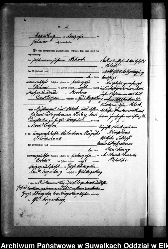 image.from.unit.number "Heiraths-Neben-Register des Preussischen Standes-Amtes [Kehlen Kreis Angerburg]"