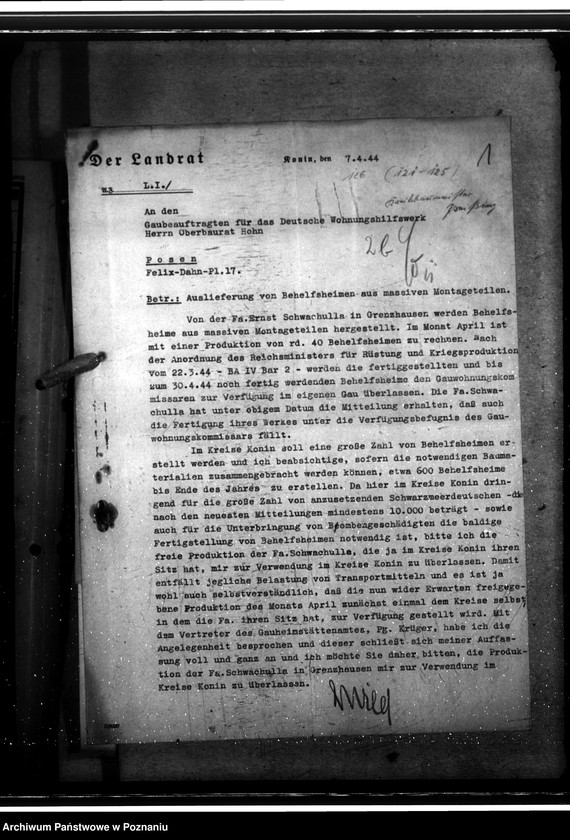 Obraz 5 z jednostki "DWH - Bau von Behelfsheimen aus Massiven Montagteilen"